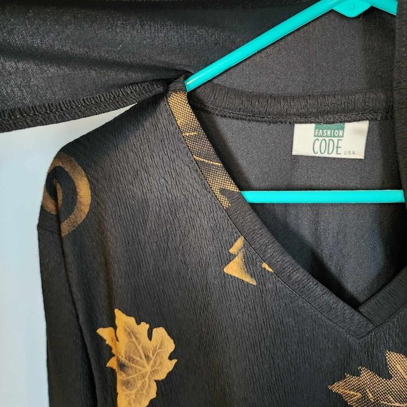 EUC Fashion Code Tunic with attached Neck scarf - Picture 4 of 5